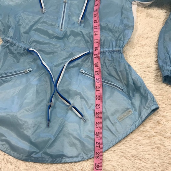 Merrell Opti-Wick Semi-Sheer Nylon Wind Breaker 1/4 Zip Women's size Medium - Picture 7 of 8